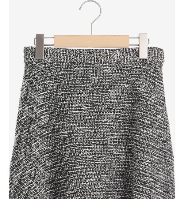le.coeur blanc「ツイードフリンジフレアスカート」|フレア|