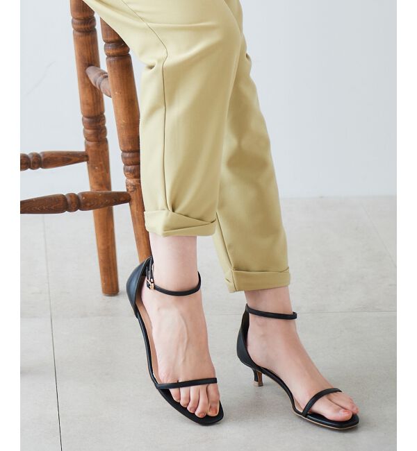  「le.coeur blanc ホソストラップサンダル」|サンダル|