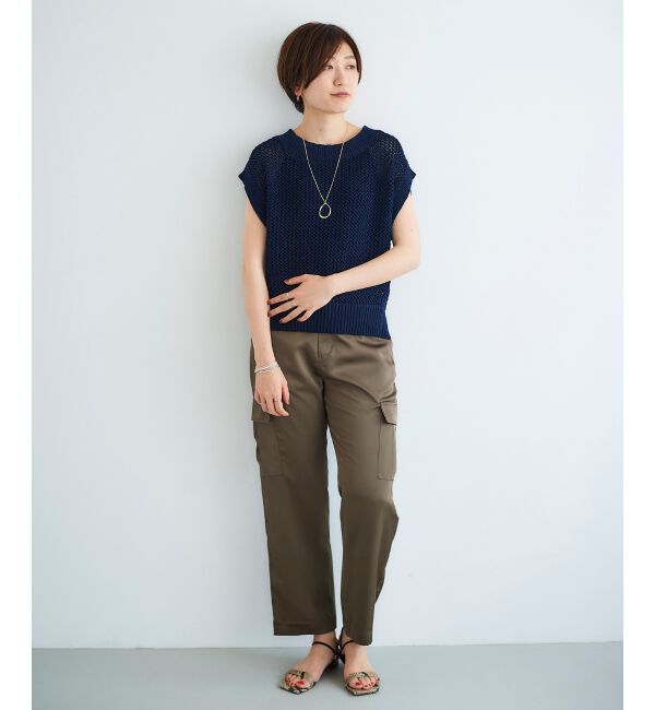  「サテンカーゴパンツ」|カーゴ|