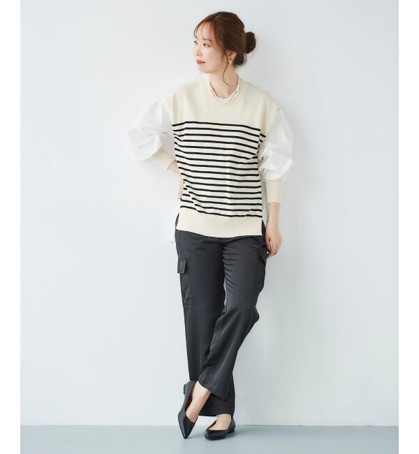  「サテンカーゴパンツ」|カーゴ|