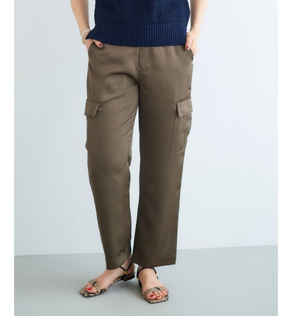  「サテンカーゴパンツ」|カーゴ|