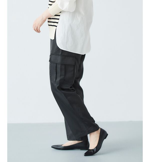  「サテンカーゴパンツ」|カーゴ|