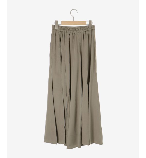  「《手洗い可能》フィブリルサテンパネルプリーツスカート」|スカート|