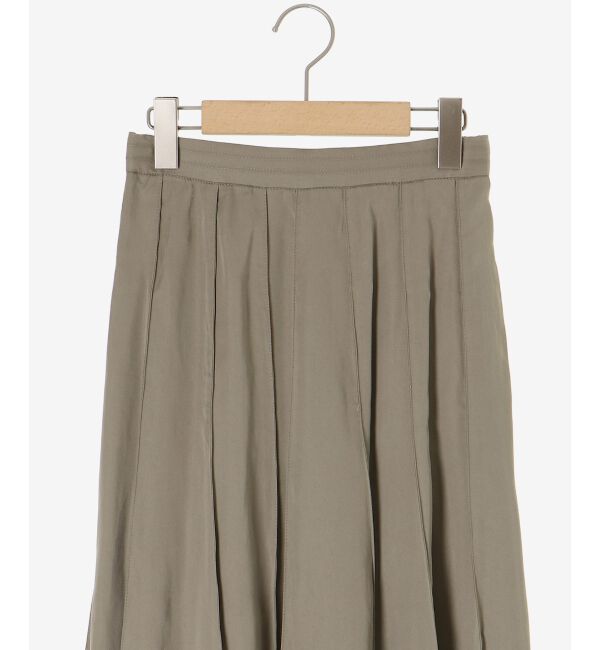  「《手洗い可能》フィブリルサテンパネルプリーツスカート」|スカート|