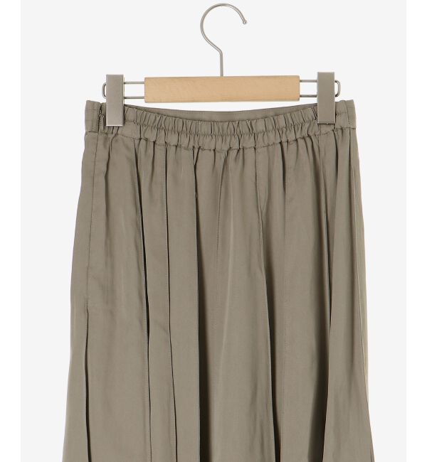  「《手洗い可能》フィブリルサテンパネルプリーツスカート」|スカート|