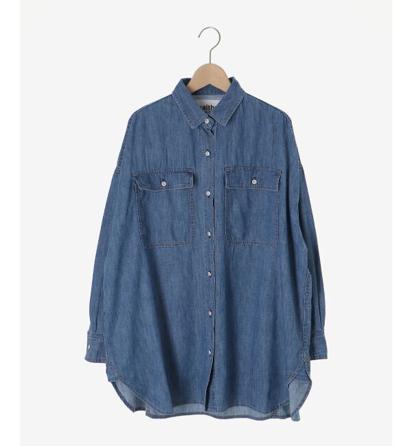  「Healthy DENIM Almond」|シャツ・ブラウス|ブルー