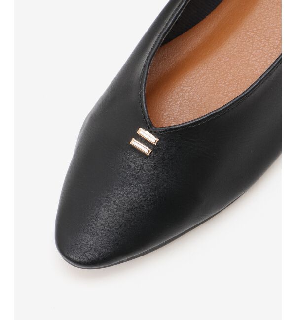  「《WEB限定アイテム》Vカットフラットパンプス」|パンプス|
