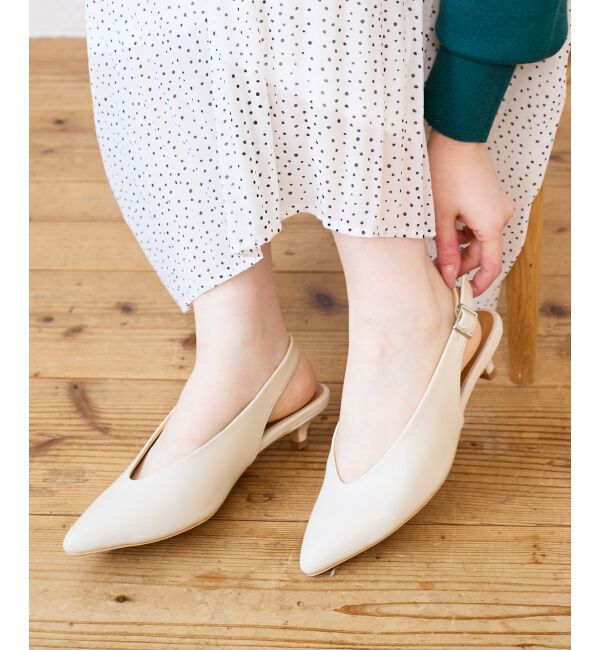  「le.coeur blancバックベルトパンプス」|パンプス|