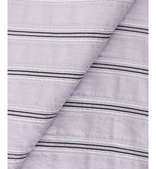  「ドビーボーダーギャザーブラウス」|シャツ・ブラウス|