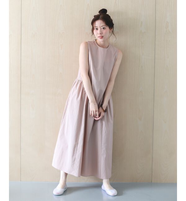  「【撥水・UV・接触冷感】ノースリワンピース」|ワンピース|Ｌ／ピンク