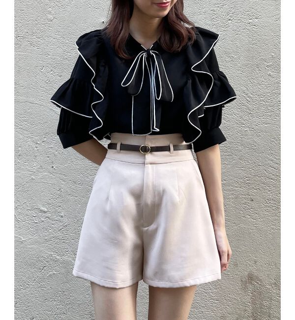 MAJESTICLEGON「クラシックベルト付きショートパンツ」|その他|