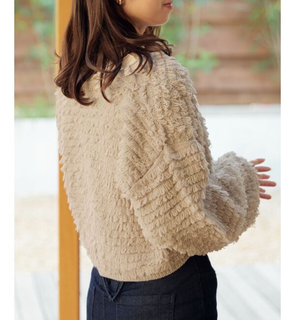 MAJESTICLEGON「ミニループショートカーデ」|カーディガン|