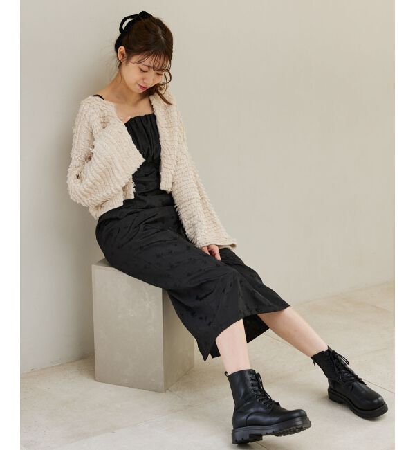 MAJESTICLEGON「ミニループショートカーデ」|カーディガン|