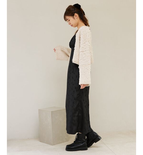 MAJESTICLEGON「ミニループショートカーデ」|カーディガン|