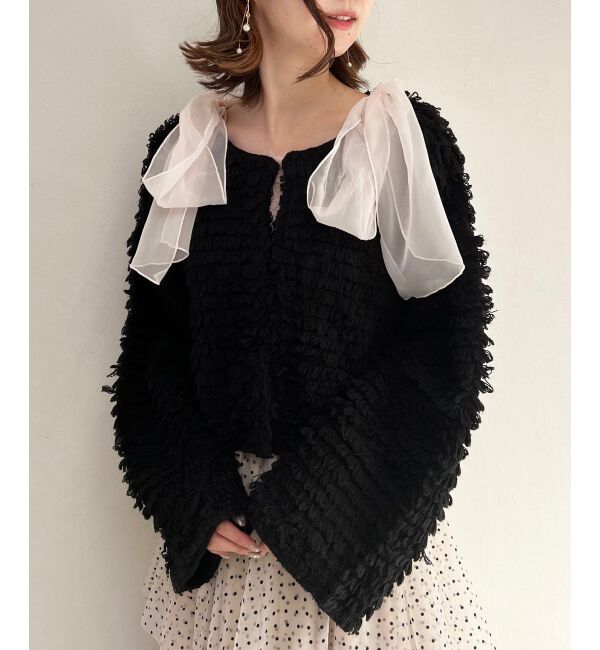 MAJESTICLEGON「ミニループショートカーデ」|カーディガン|