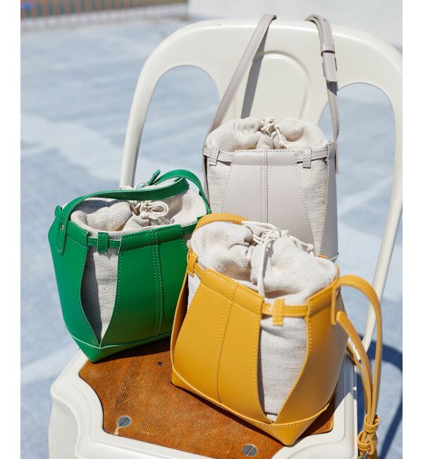 MAJESTICLEGON「カッティングミニショルダーバッグ」|ショルダー・メッセンジャー|アイボリー