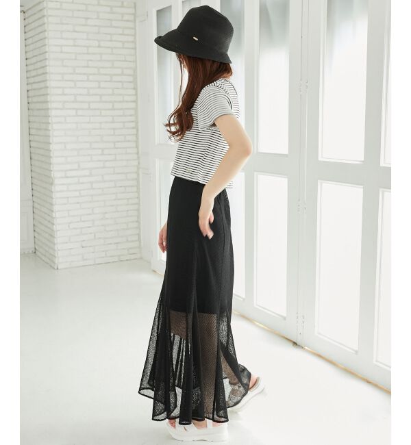 MAJESTICLEGON「メッシュフレアースカート」|フレア|