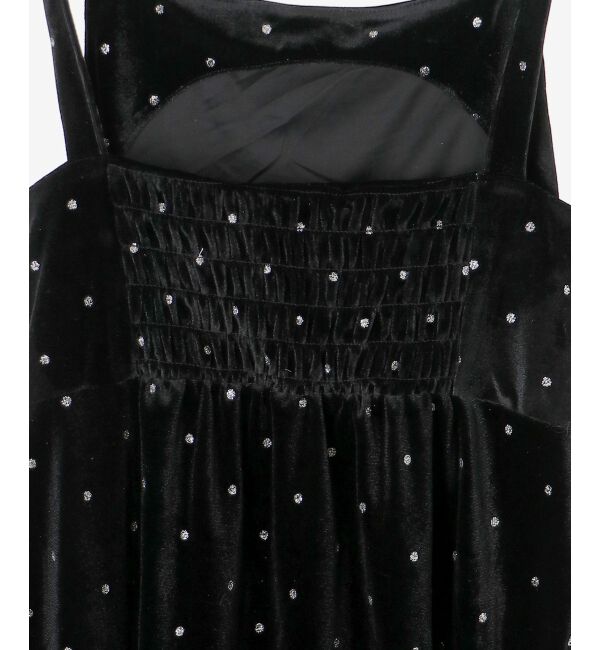 MAJESTICLEGON「キラキラドットベロアワンピース」|ワンピース|