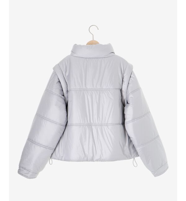 MAJESTICLEGON「リボンマフラーセット中綿ブルゾン」|ブルゾン・スタジャン|