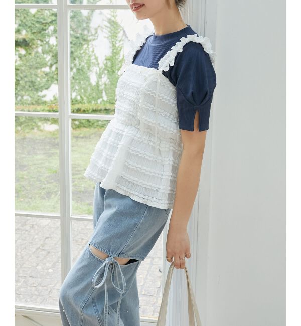  「タックスリーブトップス」|Tシャツ・カットソー|