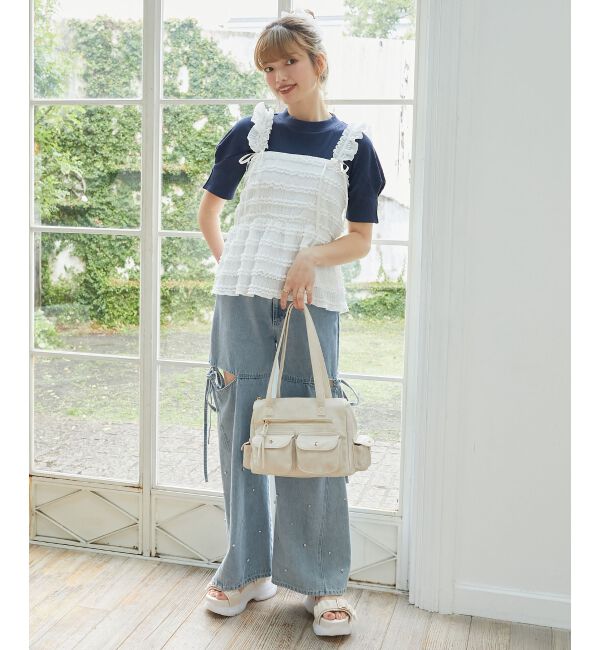  「タックスリーブトップス」|Tシャツ・カットソー|