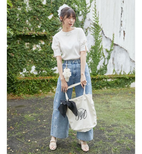  「タックスリーブトップス」|Tシャツ・カットソー|アイボリー