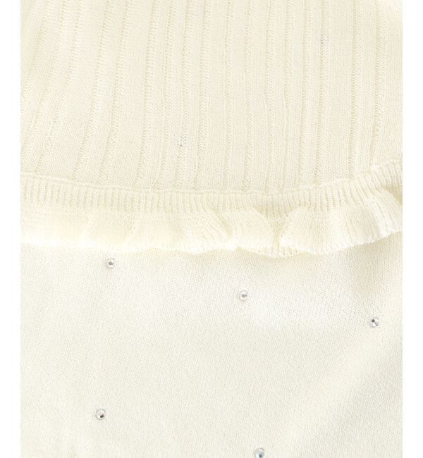  「パールチェーンキャミセットフリルカーデ」|カーディガン|