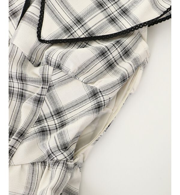  「チョーカーセットビッグカラーワンピース」|ワンピース|