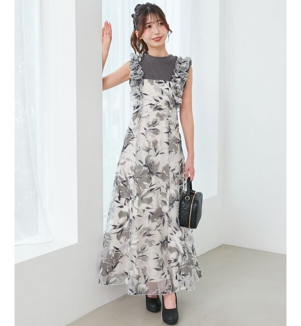  「ノースリフリルドッキングワンピ」|ワンピース|