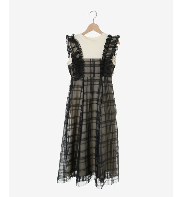  「ノースリフリルドッキングワンピ」|ワンピース|