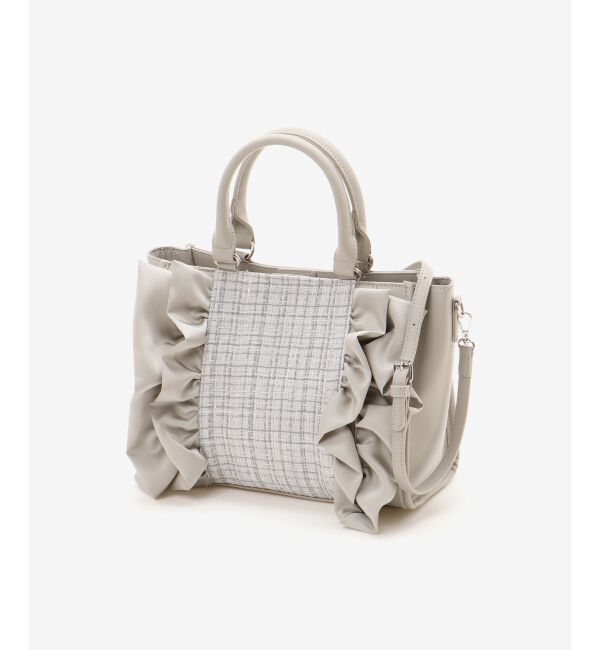  「ツイードフリルショルダーバッグ」|ショルダー・メッセンジャー|