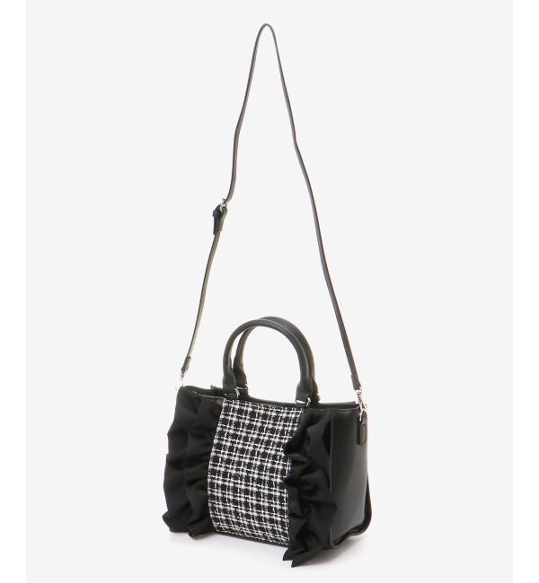  「ツイードフリルショルダーバッグ」|ショルダー・メッセンジャー|