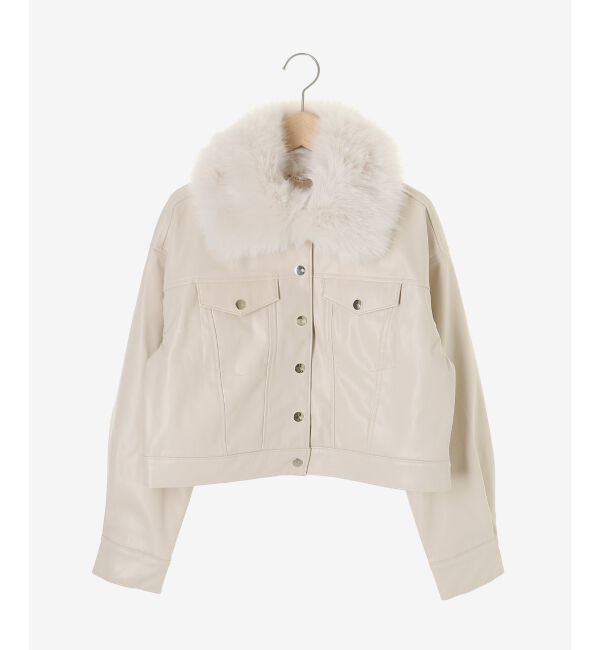  「2wayフェイクファーカラーブルゾン」|ブルゾン・スタジャン|