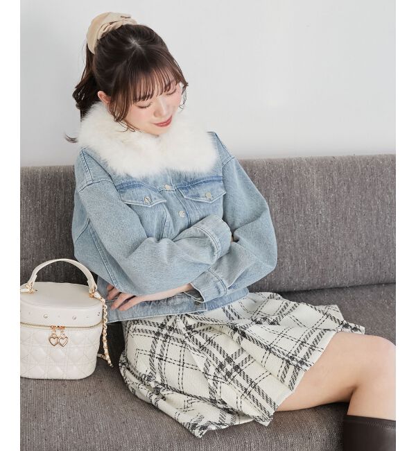  「2wayフェイクファーカラーブルゾン」|ブルゾン・スタジャン|