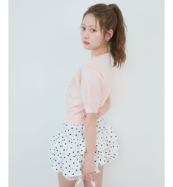  「リボン&times;キラキラうさぎニット」|ニット・セーター|