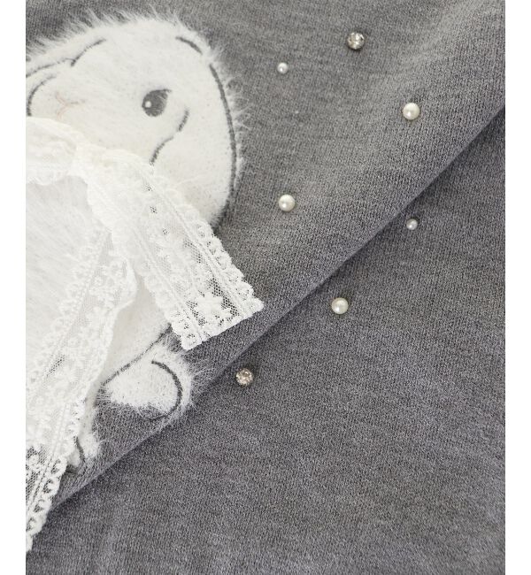  「リボン&times;キラキラうさぎニット」|ニット・セーター|