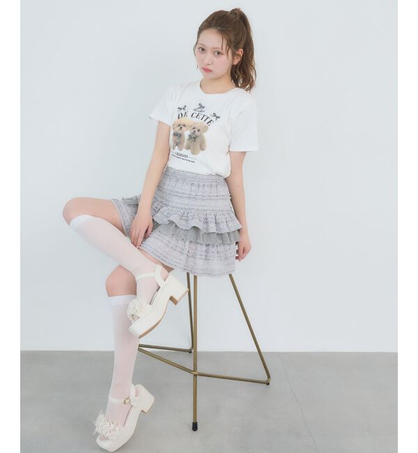  「Fluffy friendsTシャツ」|Tシャツ・カットソー|