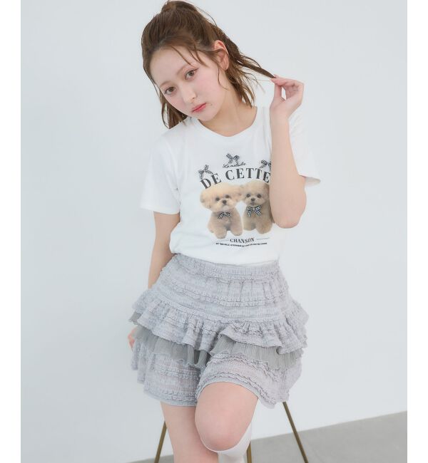  「Fluffy friendsTシャツ」|Tシャツ・カットソー|
