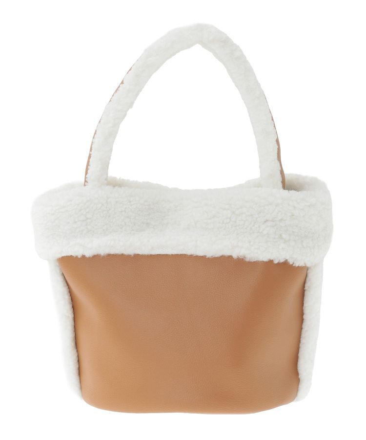 earth music&ecology「ムートン風ボアバッグ」|ショルダー・メッセンジャー|