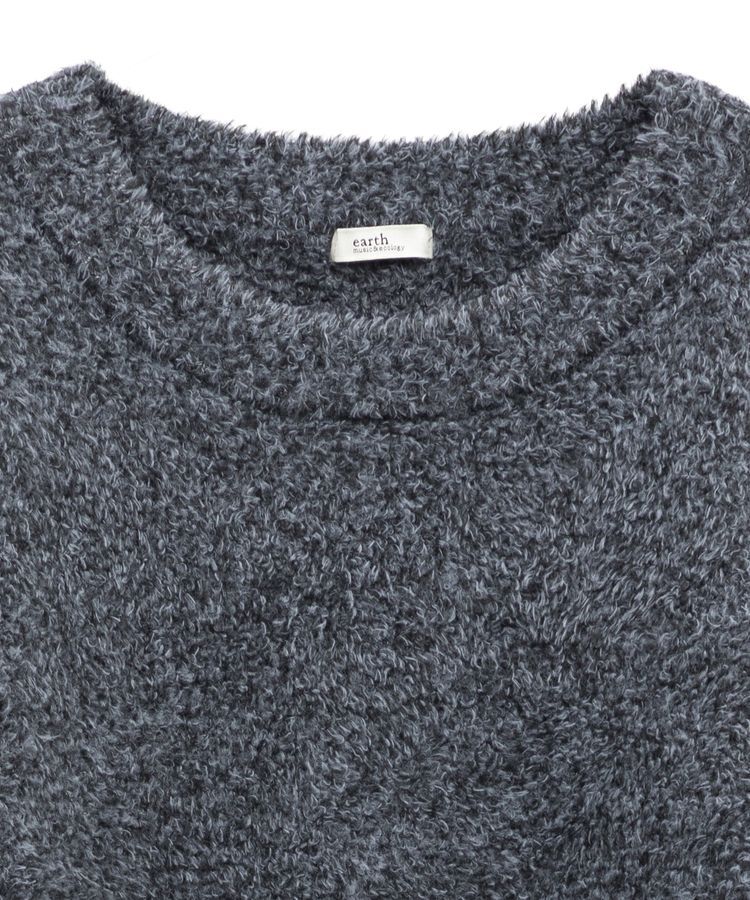 earth music&ecology「オフショルフェザーニットプルオーバー」|ニット・セーター|