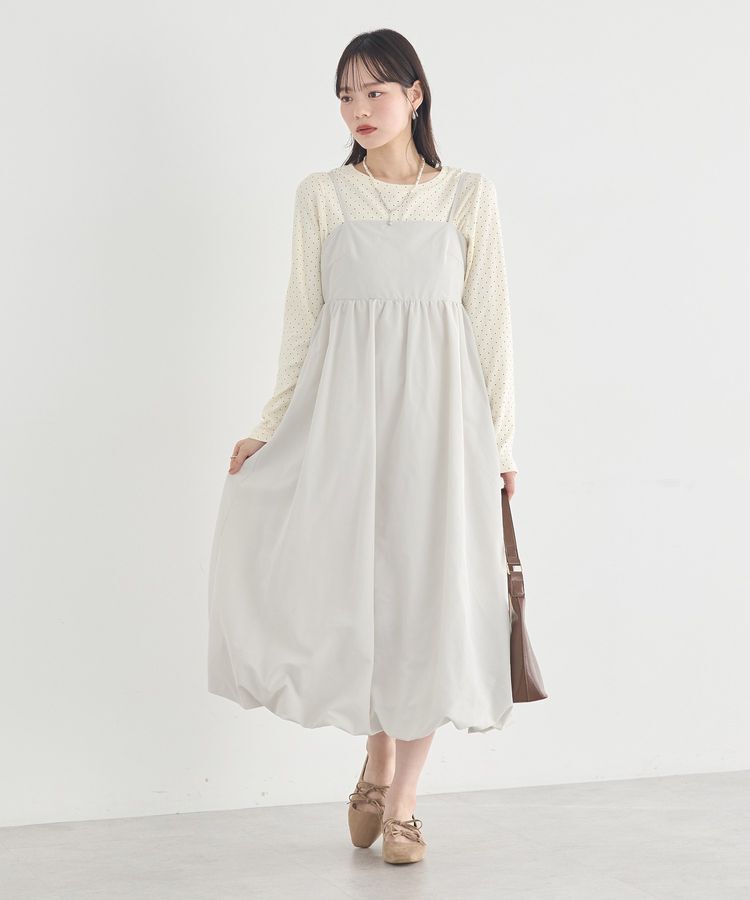 earth music&ecology「バルーンキャミワンピース」|ワンピース|