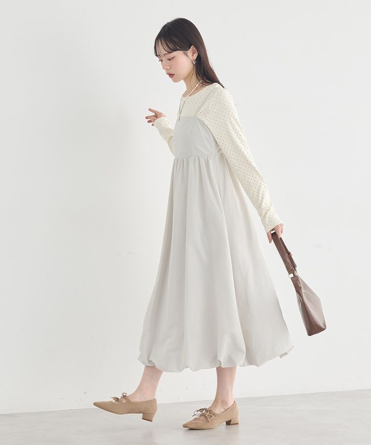 earth music&ecology「バルーンキャミワンピース」|ワンピース|