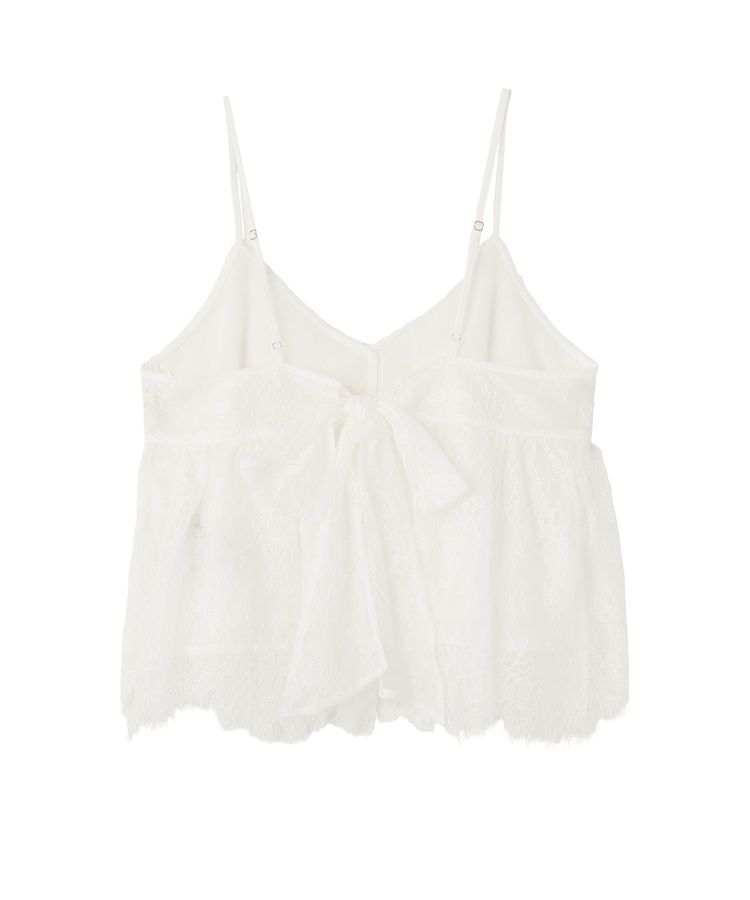 earth music&ecology「フリンジレースバックリボンキャミ」|キャミソール|