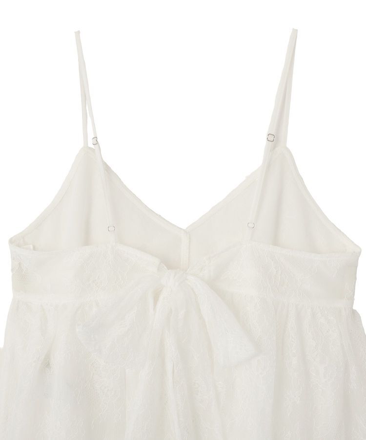 earth music&ecology「フリンジレースバックリボンキャミ」|キャミソール|