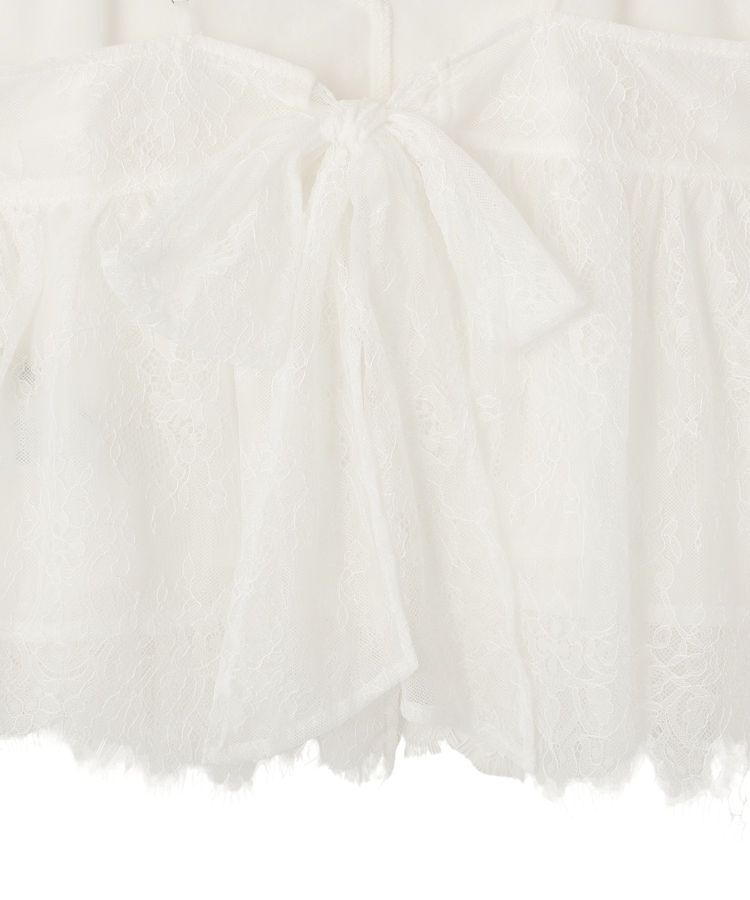 earth music&ecology「フリンジレースバックリボンキャミ」|キャミソール|