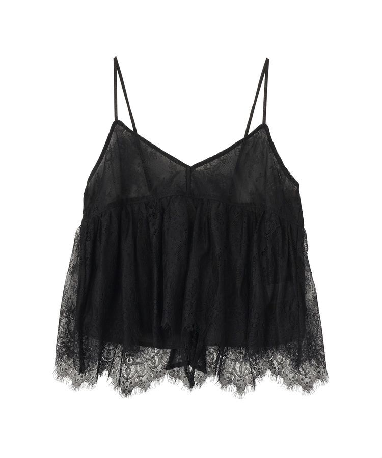 earth music&ecology「フリンジレースバックリボンキャミ」|キャミソール|