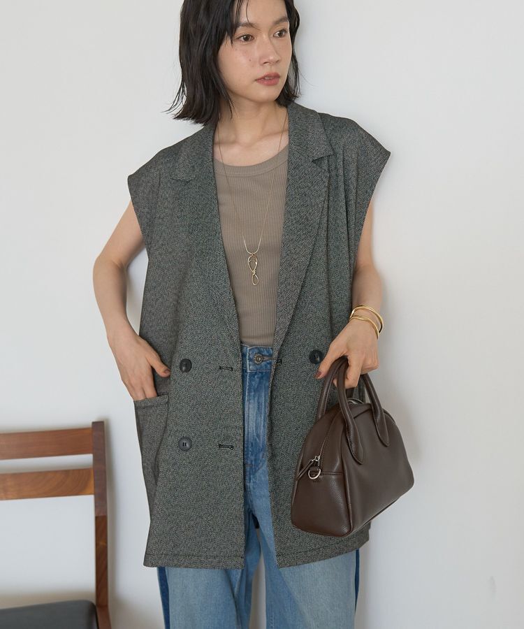 AMERICAN HOLIC「テーラードミドル丈ジレ」|ベスト・ジレ|