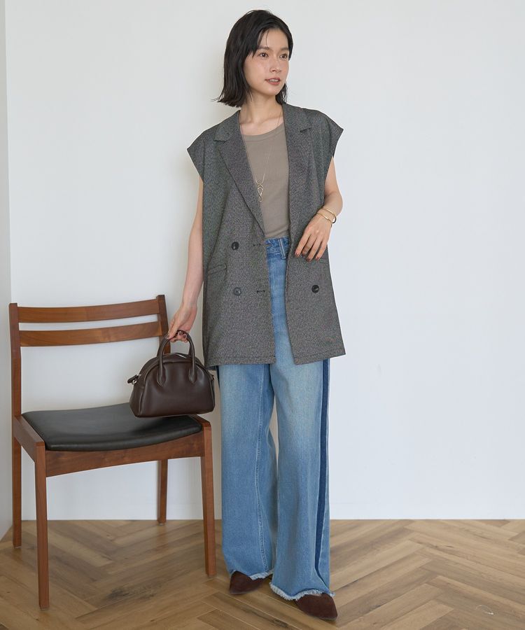 AMERICAN HOLIC「テーラードミドル丈ジレ」|ベスト・ジレ|