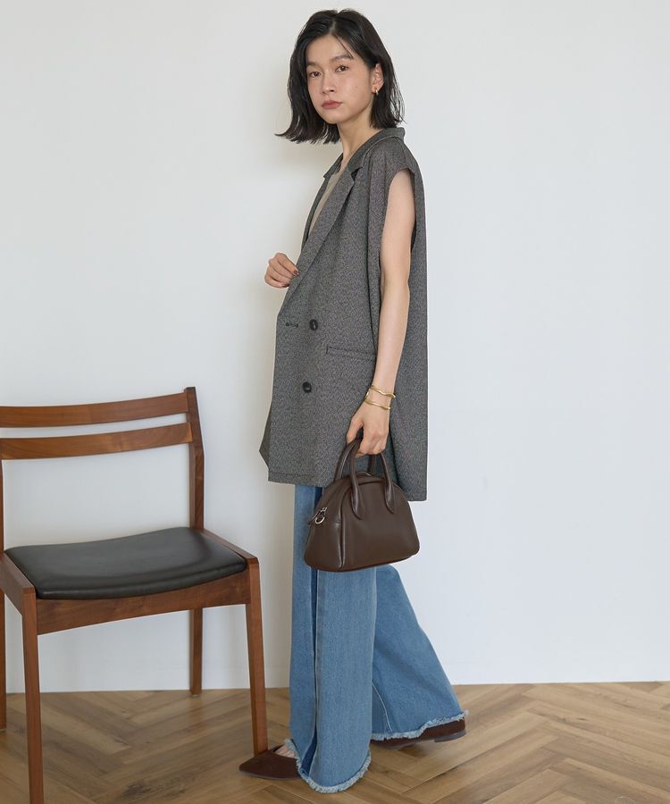 AMERICAN HOLIC「テーラードミドル丈ジレ」|ベスト・ジレ|