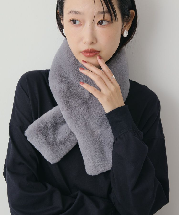 AMERICAN HOLIC「リバーシブルフェイクファーティペット」|マフラー|